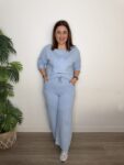 jogger algodon azul pilates moda mujer tendencia 40