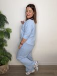 jogger algodon azul pilates moda mujer tendencia 40