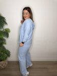 jogger algodon azul pilates moda mujer tendencia 40