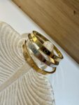 brazalete mujer triple tres oros moda tendencia joven