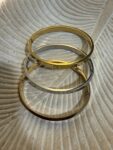 brazalete mujer triple tres oros moda tendencia joven