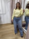 camisa amarilla tendencia moda mujer 40