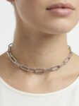 Collar acero inoxidable gargantilla eslabones sencilla