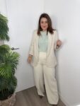 camisa cuadro vicky verde romántico boho