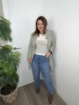 jersey manga corta algodón verano teckel tendencia perro rayas moda mujer