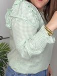 camisa cuadro vichy coquette romantica volantes moda mujer joven
