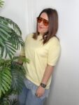 gafas de sol aviador lente naranja tendencia moda joven mujer verano