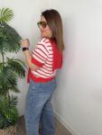 Jersey rayas pañoleta rojo marinero moda mujer tendencia joven