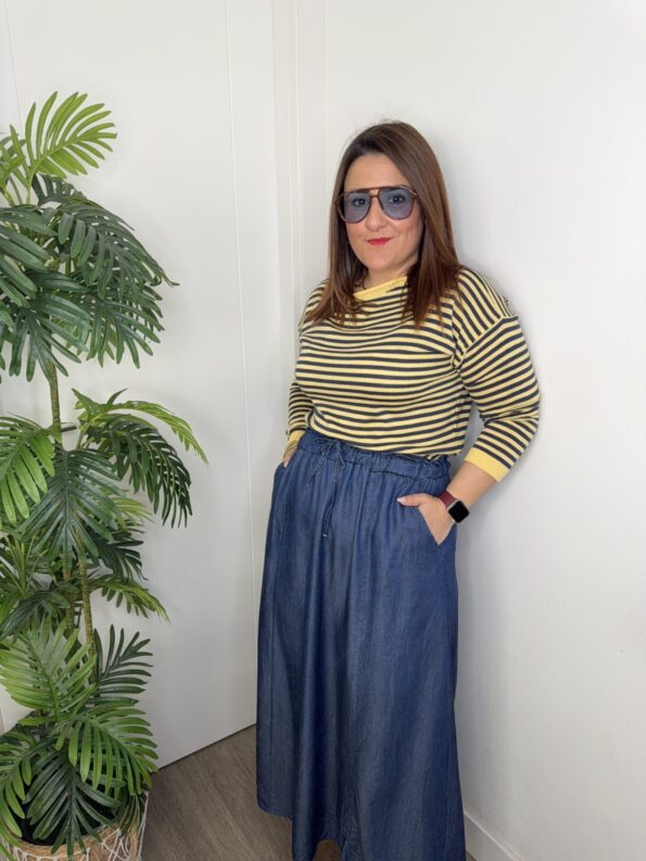 Jersey rayas marineras tendencias moda mujer hilo algodón primavera