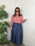 Jersey rayas blanco rojo moda tendencia mujer marinero hilo algodon