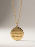 collar gargantilla acero mujer dia de la madre gracias te quiero mama