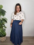 Blusa teckel manga abullonada