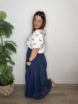 Blusa teckel manga abullonada