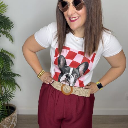 Camiseta manga corta verano bulldog francés