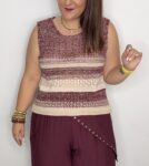 Pantalón bombacho con pañoleta de tachuelas moda tendencia mujer verano