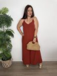 Mono fluido de verano con escote en la espalda cruzada – Moda mujer Vístete con B