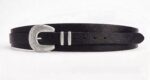 cinturon fajin negro hebilla plata
