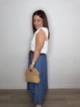 Falda tencel denim con cinturón