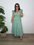 Falda cuadro vichy verde azul verano moda mujer joven