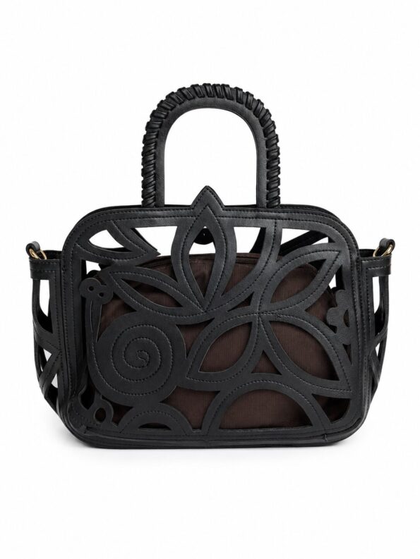 bolso troquelado asa corta bandolera moda mujer joven tendencias piel otoño
