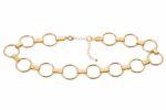 cinturon metalizado aros cadera vestidos complementos mujer moda