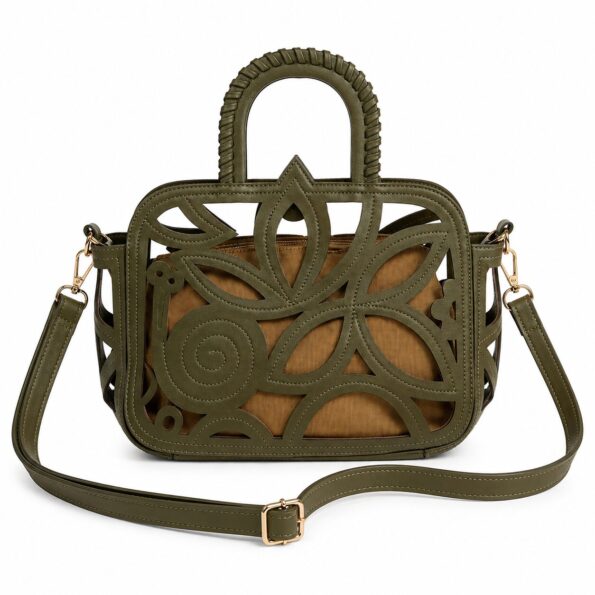 Bolso troquelado efecto piel Micaela