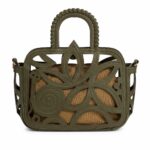 Bolso cesta calado troquelado efecto piel moda mujer otoño 2026