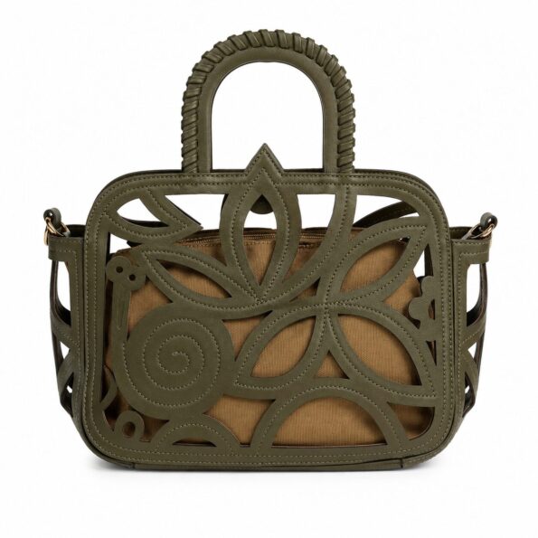 Bolso cesta calado troquelado efecto piel moda mujer otoño 2026