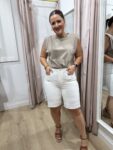bermuda denim blanca bolsillos plastones moda mujer