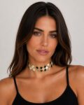 choker espejos dorado moda joven complementos