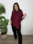 Capa punto poncho invierno mujer moda