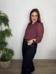 BLUSA GASA lunares moda mujer 35 a 45 años