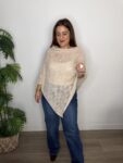 Capa punto otoño punto mujer moda tendencia