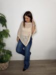 Capa punto otoño punto mujer moda tendencia