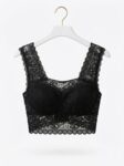 bralette negro encaje moda mujer joven