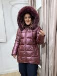 Abrigo plumas pelo moda mujer invierno 35 a 45 años