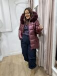 Abrigo plumas pelo moda mujer invierno 35 a 45 años